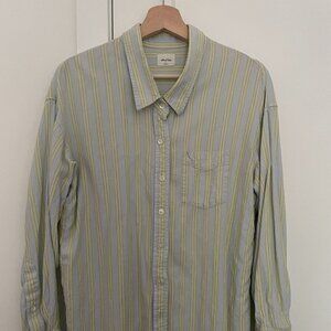 Aritzia - Wilfred Free Linen Oversized Striped Shirt